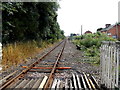 Towards Llandrindod railway station from Brookland Road level crossing