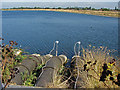 TQ0573 : Pipework, Staines reservoir by Alan Hunt