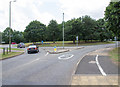 Roundabout at the end of Highlands