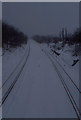 Railway line at Anerley after heavy snow