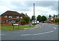 SU6674 : Junction of Armour and Lower Armour Roads with post box by Shazz