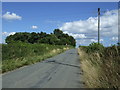 Lane heading east near West Brunton Farm