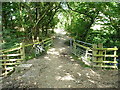 Bridleway bridge over the Hogstow Brook