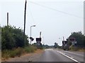 Level crossing on north side of East Goscote