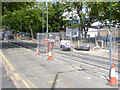 Finished tram track on Southchurch Drive