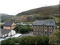 Pub and a former chapel viewed from Hillside Terrace, Wattstown