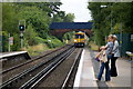 Train approaching Maghull station