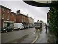 Looking up Clemens Street in the rain