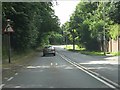 Sharp bend ahead on Uppingham Road