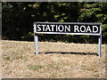 Station Road sign