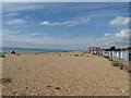 Beach huts on Ferring beach