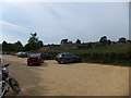 SK9224 : Car park at Woolsthorpe Manor by David Smith