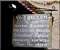 V and J Quelch and Son General Blacksmith sign