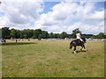 SU1308 : Somerley Park, horse riding by Mike Faherty