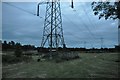 Mid Devon : Grassy Field & Pylons