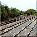 Thornbury branch line diverges from the main line in Yate