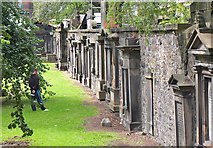 NT2473 : A quiet moment in St Cuthbert's churchyard, Edinburgh by Jim Barton