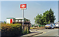 SJ8583 : Handforth station, entrance 1997 by Ben Brooksbank
