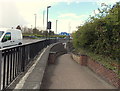 Path to an underpass beneath a major road junction in Windsor