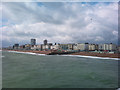 TQ3103 : Looking west along the sea front from Palace Pier, Brighton by Graham Robson