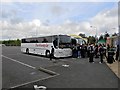 SP6204 : Coach Parking, Oxford Services by David Dixon