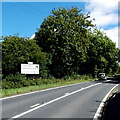 SO0964 : Llandegley International Airport sign by Jaggery
