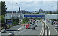 The M8 motorway in Glasgow