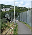 Footbridge over the Rhondda Fach, Tylorstown