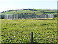 SE0913 : Colne Valley Sculpture Trail #3 (circular fence) by Humphrey Bolton