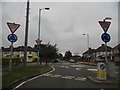 Mini roundabouts on Thorncliffe Road, North Hyde