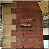 SJ8989 : Plaque in memory of Jim Renshaw, Stockport station by Robin Stott