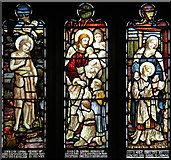 TQ3289 : St Philip the Apostle, South Tottenham - Stained glass window by John Salmon