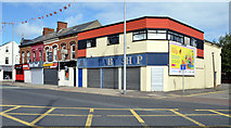 J3674 : Shops near the Holywood Arches, Belfast (2013) by Albert Bridge