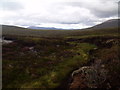 NN8585 : Dry peat channel by Feshie Water near Aviemore by ian shiell