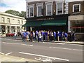 TQ2577 : Chelsea fans outside "The Imperial Arms" by Neil Theasby
