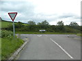 Junction of the road from Llanpumsaint with the A485