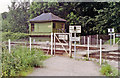 Haresfield: remotely controlled pedestrian crossing at former station