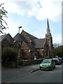 Approaching a church in Oxford Road