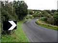 A sharp bend on Ligford Road