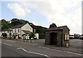 Pub and bus stop in Goosnargh