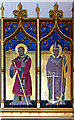 TQ2959 : St Andrew, Woodmansterne Road, Coulsdon - Reredos detail by John Salmon