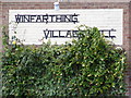 Winfarthing Village Hall sign