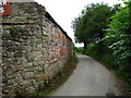 Unusual barn on a minor road