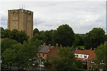 SK9772 : Lincoln Water-Tower, from the castle walls above Westgate by Christopher Hilton