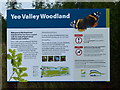 Information board for Yeo Valley Woodland