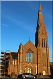 NX1898 : North Parish Church, Girvan by Leslie Barrie