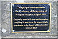SO5244 : Wergins Bridge - centenary plaque by Chris Allen