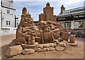 A sand sculpture at Crail