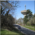 Headless Cross Drive past the water tower, Headless Cross, Redditch