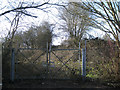 Gates into derelict land behind Evesham Road, Headless Cross, Redditch